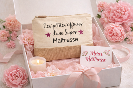 🧴 Trousse de toilette « Les petites affaires d’une super maîtresse »