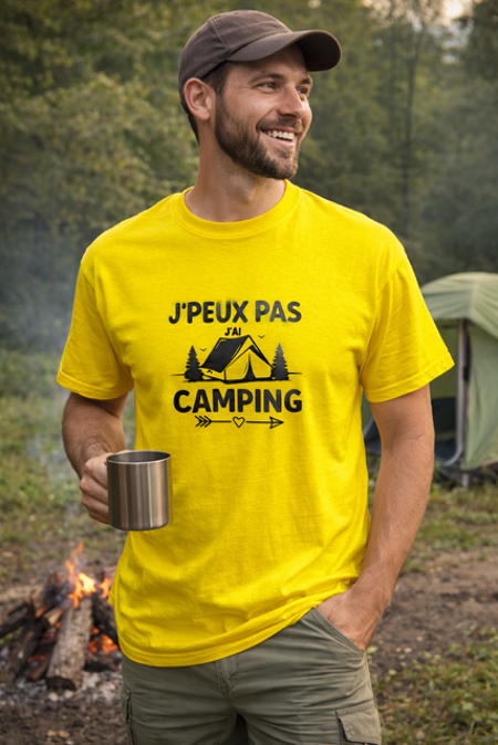 T-shirt Homme « J’peux pas, j’ai camping » 🏕️😄👕