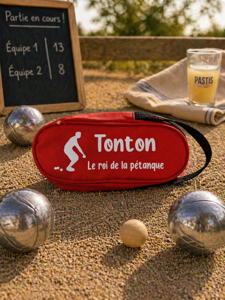 🎯 Sacoche Pétanque – « Tonton, le Roi de la Pétanque »