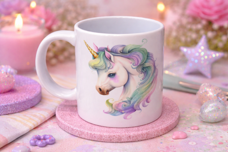☕ Mug blanc « Licorne – Modèle 2 »