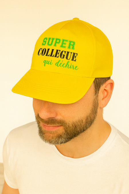 Casquette Homme  "Super Collègue qui Déchire"
