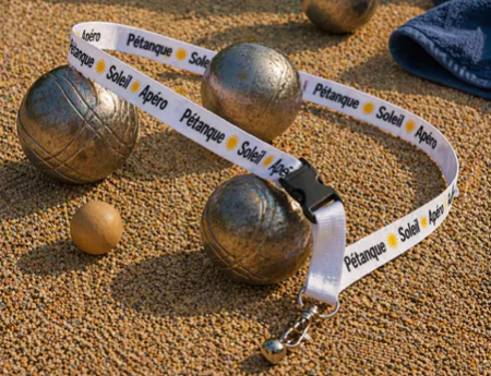 🎯 Ramasse-boule de pétanque – « Soleil, Pétanque & Apéro »
