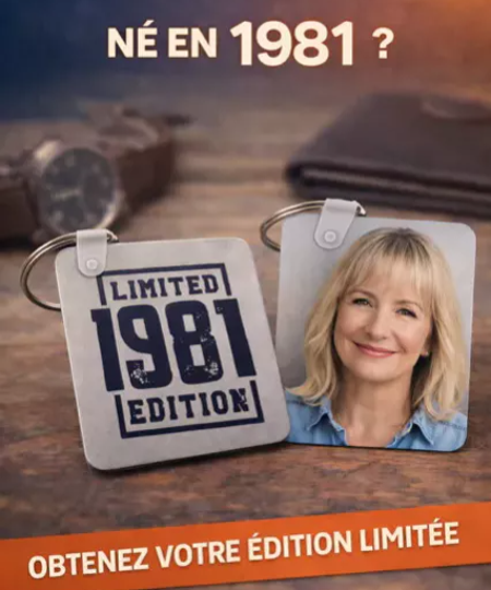 🔑 Porte-clés personnalisé – Édition limitée 1981