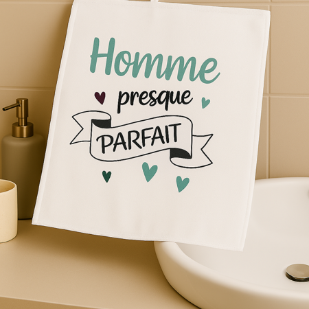 Essuie-mains “Homme presque parfait” 