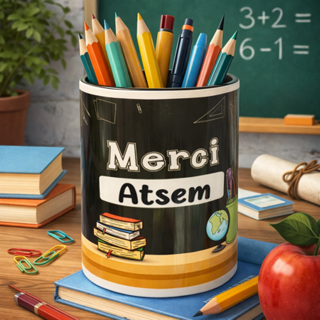 Pot à crayons – “Merci ATSEM” ✏️💖