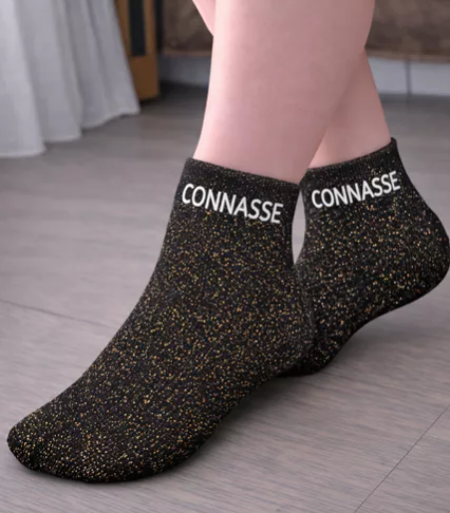 Chaussettes à Paillettes – “Connasse”