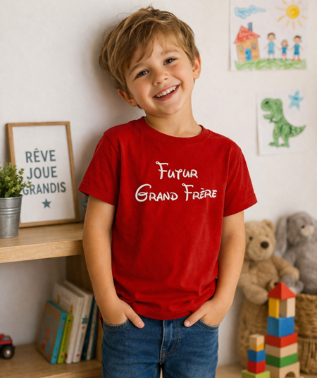 👕 T-shirt enfant « Futur grand frère » model 2