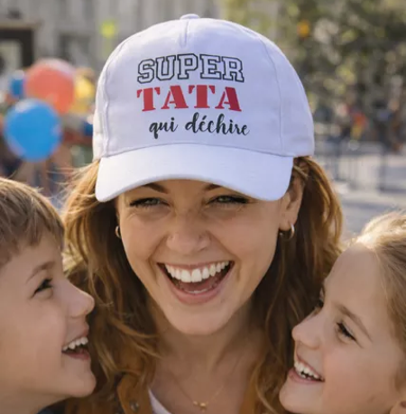 Casquette Femme "Super Tata Qui Déchire"