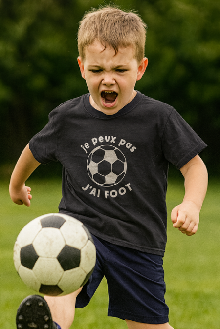 T-shirt enfant – J’peux pas, j’ai foot” ⚽😎 