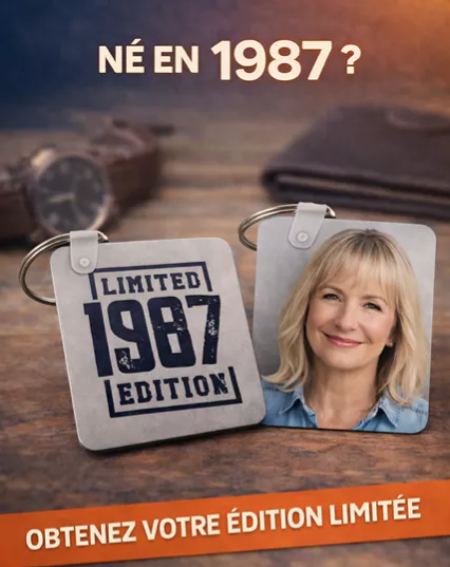 🔑 Porte-clés personnalisé – Édition limitée 1987