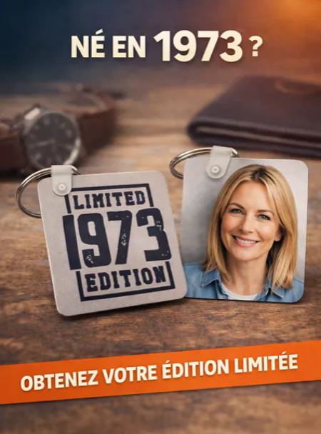 🔑 Porte-clés personnalisé – Édition limitée 1973
