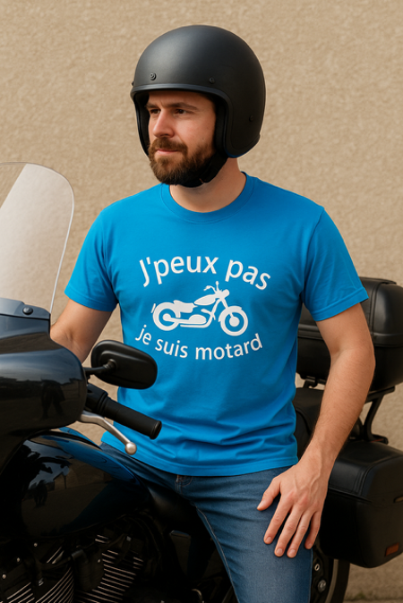 T-shirt homme "J’peux pas, je suis motard" 