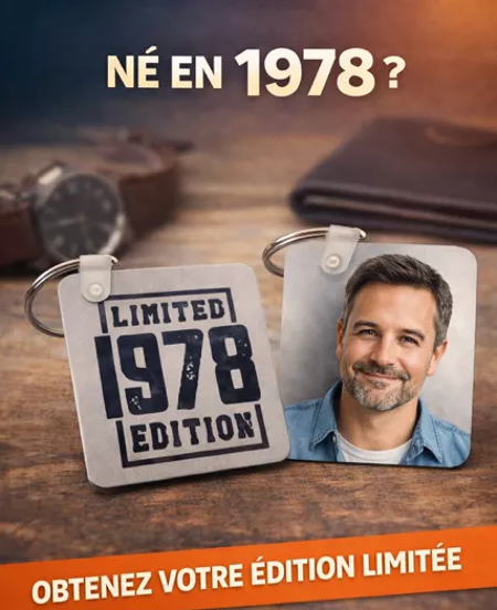 🔑 Porte-clés personnalisé – Édition limitée 1978