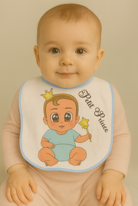 Bavoir bleu "Petit Prince" 