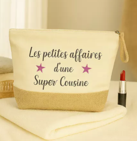 Trousse de toilette – Les petites affaires d’une super cousine
