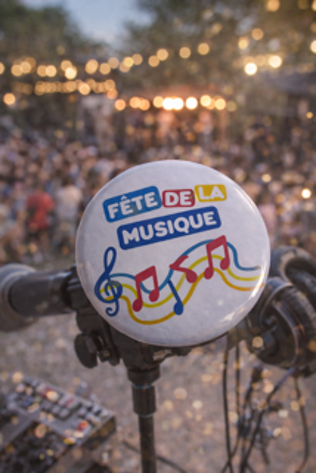 🎉 Badge « Fête de la musique – Modèle 1 »