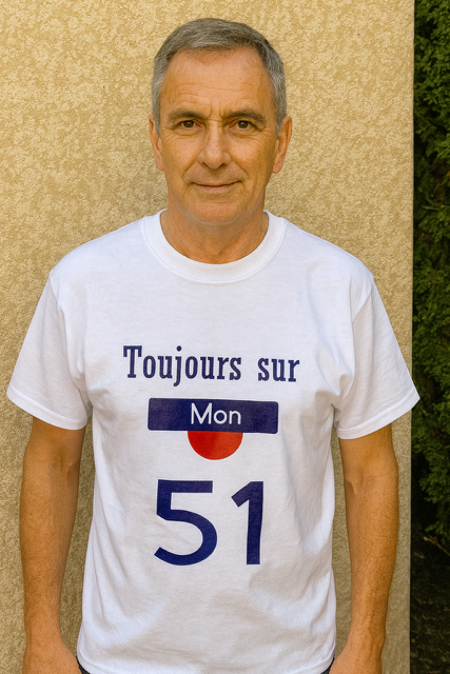 T-shirt homme-humour  Toujours sur mon 51