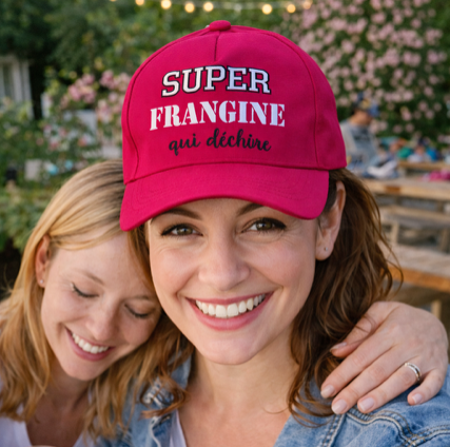 🧢 Casquette  femme – « Super Frangine qui déchire »