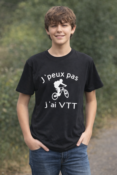 👕 T-shirt enfant « J’peux pas, j’ai VTT »