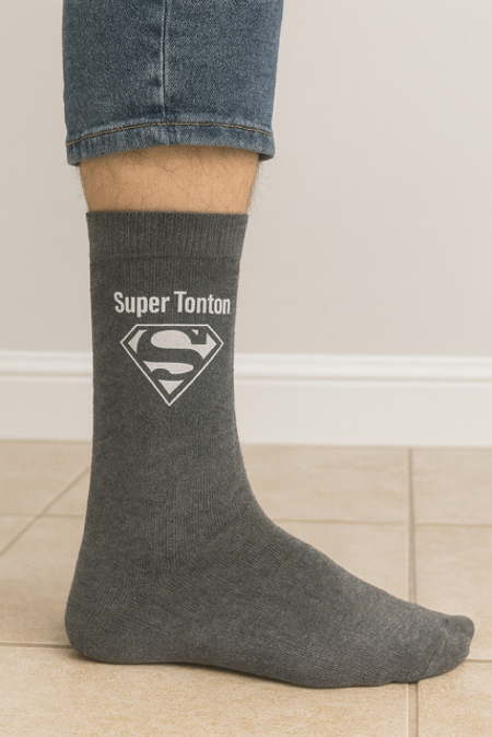 Chaussettes Homme –super tonton🦸🧦