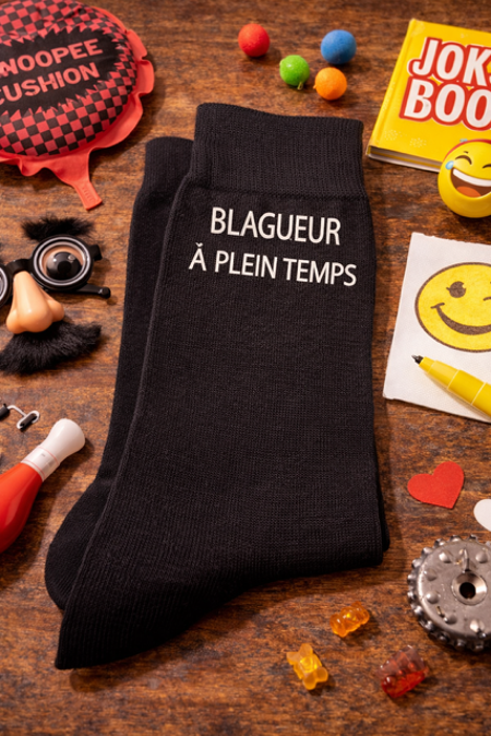 🧦 Chaussettes homme « Blagueur à plein temps »