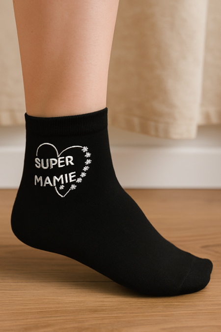 Chaussettes Femme « Super mamie » 