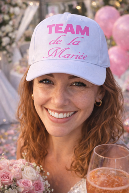 Casquette femme personnalisée « Team de la Mariée » 💍👰✨